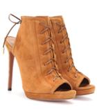 Gianvito Rossi Hana 115 Suede Lace-up Sandals