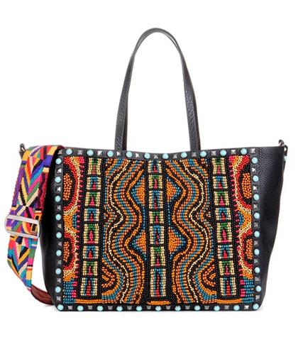 Valentino Valentino Garavani Guitar Rockstud Rolling Tote