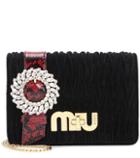 Dolce & Gabbana Embellished Velvet Shoulder Bag
