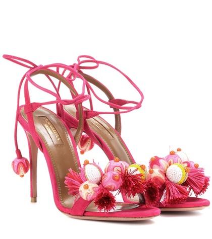 Miu Miu Tropicana 105 Suede Sandals