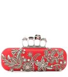 Coach Embellished Leather Clutch