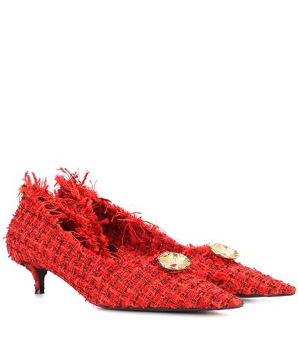 Balenciaga Knife Tweed Pumps
