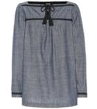 Miu Miu Cotton Chambray Top