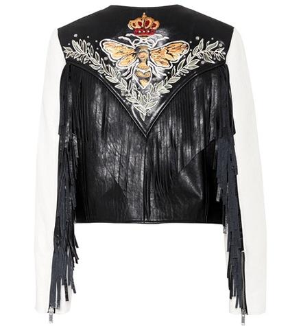 Isabel Marant Kirk Embroidered Leather Jacket