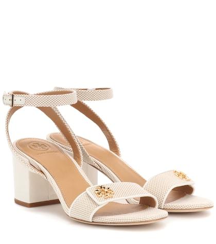 Woolrich Kids Kira Leather-trimmed Canvas Sandals