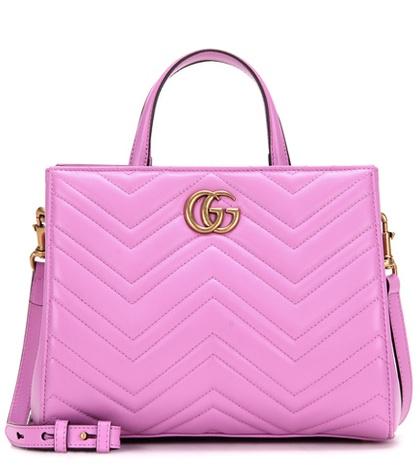 Gucci Gg Marmont Small Matelassé Leather Tote