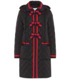 Gucci Quilted Coat With Web Bows