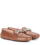Tod's Gommino Double T Leather Loafers