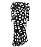 Dolce & Gabbana Polka-dot Stretch Silk Dress