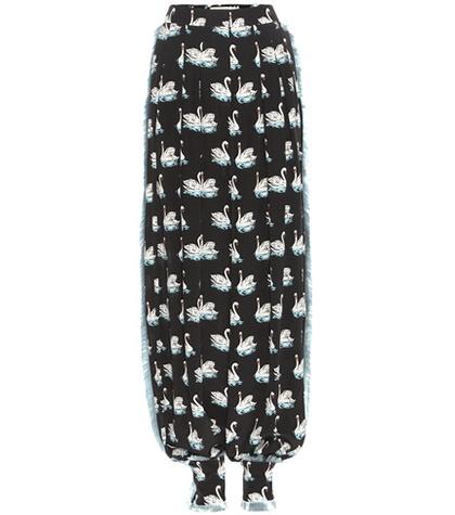 Stella Mccartney Rosetta Printed Silk Trousers