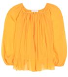 Marysia Moonstone Cotton And Silk Crêpon Blouse