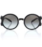 Prada Tapestry Round Sunglasses