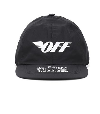 Off-white Printed Cap