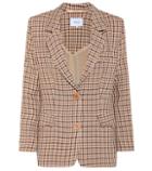 Nanushka Jerome Checked Wool Blazer