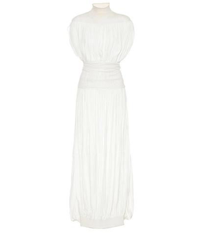 Maison Margiela Gathered Crêpe Dress