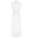 Maison Margiela Gathered Crêpe Dress