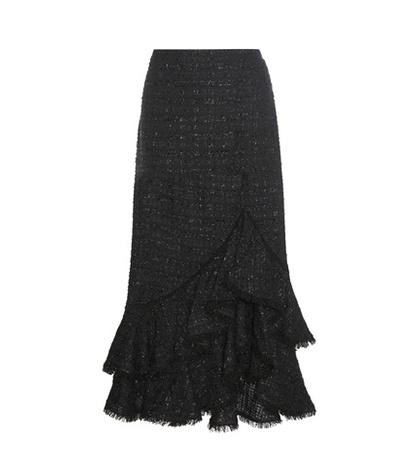 Erdem Cerena Ruffled Skirt