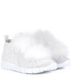 Moncler Norway Fur-trimmed Sneakers