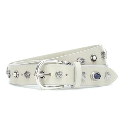 Isabel Marant Luke Embellished Leather Belt