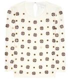 Diane Von Furstenberg Luna Embellished Silk-blend Blouse