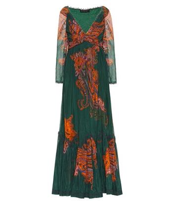 Rag & Bone Printed Cotton And Silk Gown