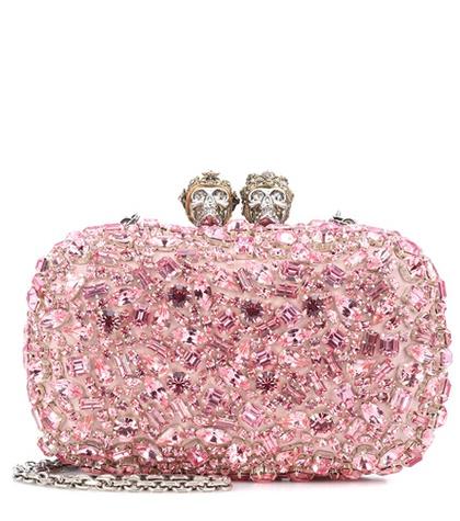 Alexander Mcqueen Queen And King Embellished Clutch