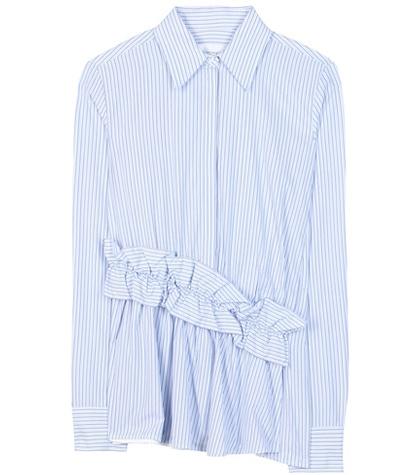 Victoria Victoria Beckham Striped Cotton Blouse