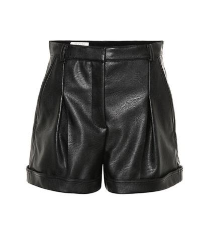 Msgm Danielle Faux Leather Shorts