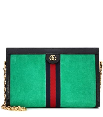 Gucci Ophidia Medium Suede Shoulder Bag