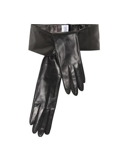 Rochas Leather Gloves Belt