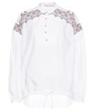 Diane Von Furstenberg Jayne Embroidered Cotton Top