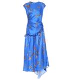 Preen By Thornton Bregazzi Andrea Floral Satin Midi Dress