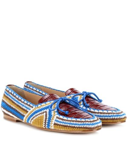 Gabriela Hearst Hays Crocheted Loafers