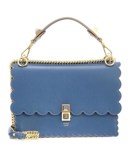 Fendi Kan I Classic Leather Shoulder Bag
