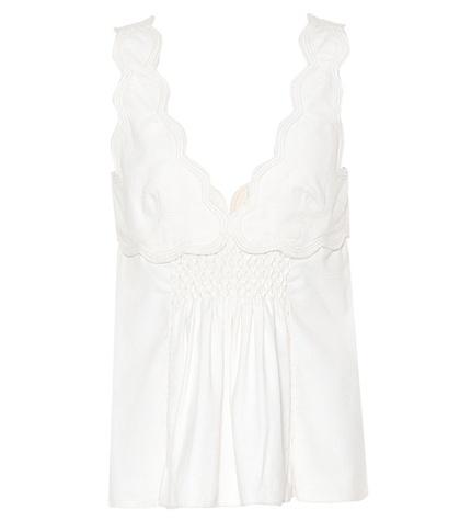 Stuart Weitzman Wigston Sleeveless Cotton Top