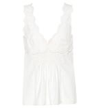Stuart Weitzman Wigston Sleeveless Cotton Top
