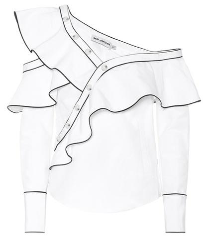 Prada Frill Cotton-poplin Shirt