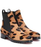 Christian Louboutin Marchacroche Calf Hair Ankle Boots