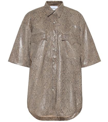 Nanushka Seymour Faux Leather Top
