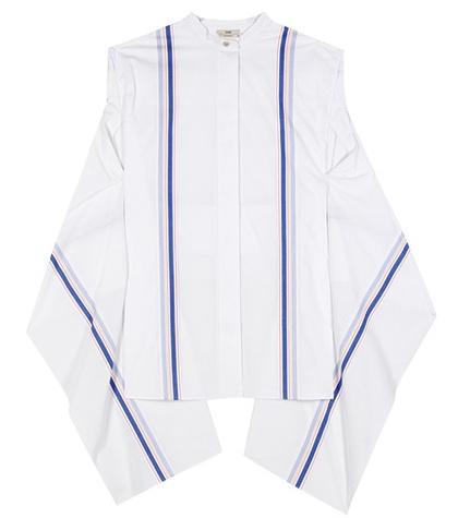 Edun Striped Cotton-poplin Top