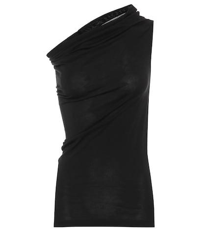 Rick Owens Lillies Cotton-blend One-shoulder Top