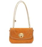 Valentino Lois Medium Suede Shoulder Bag