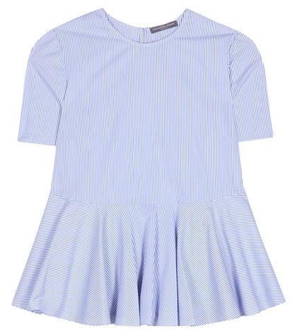 Alexander Mcqueen Striped Cotton Blouse