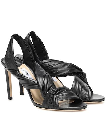 Jimmy Choo Lalia 85 Leather Sandals
