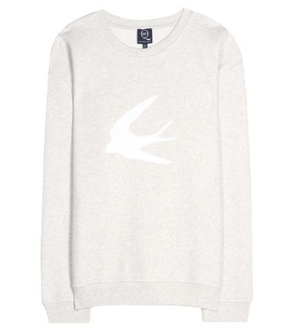 Mcq Alexander Mcqueen Embellished Cotton Sweatshirt