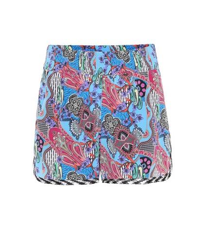 Isabel Marant Printed Silk Shorts