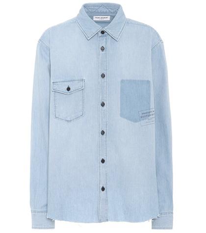 Saint Laurent Denim Button-down Shirt