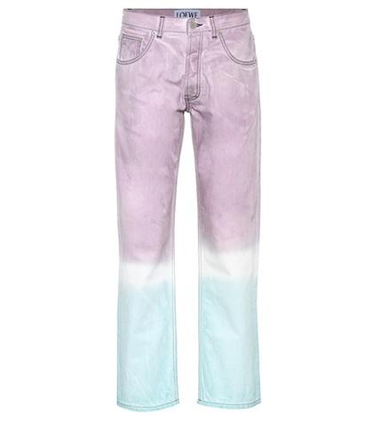 Loewe Tie-dye Straight-leg Jeans