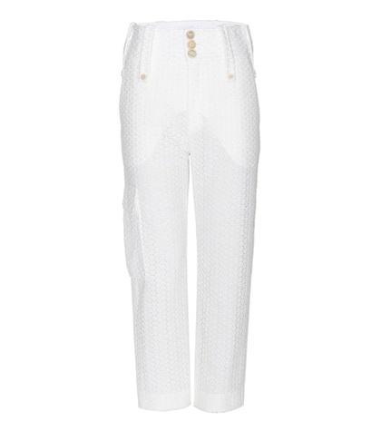 Adidas By Mary Katrantzou Cropped Crochet-knit Trousers
