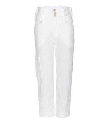 Adidas By Mary Katrantzou Cropped Crochet-knit Trousers
